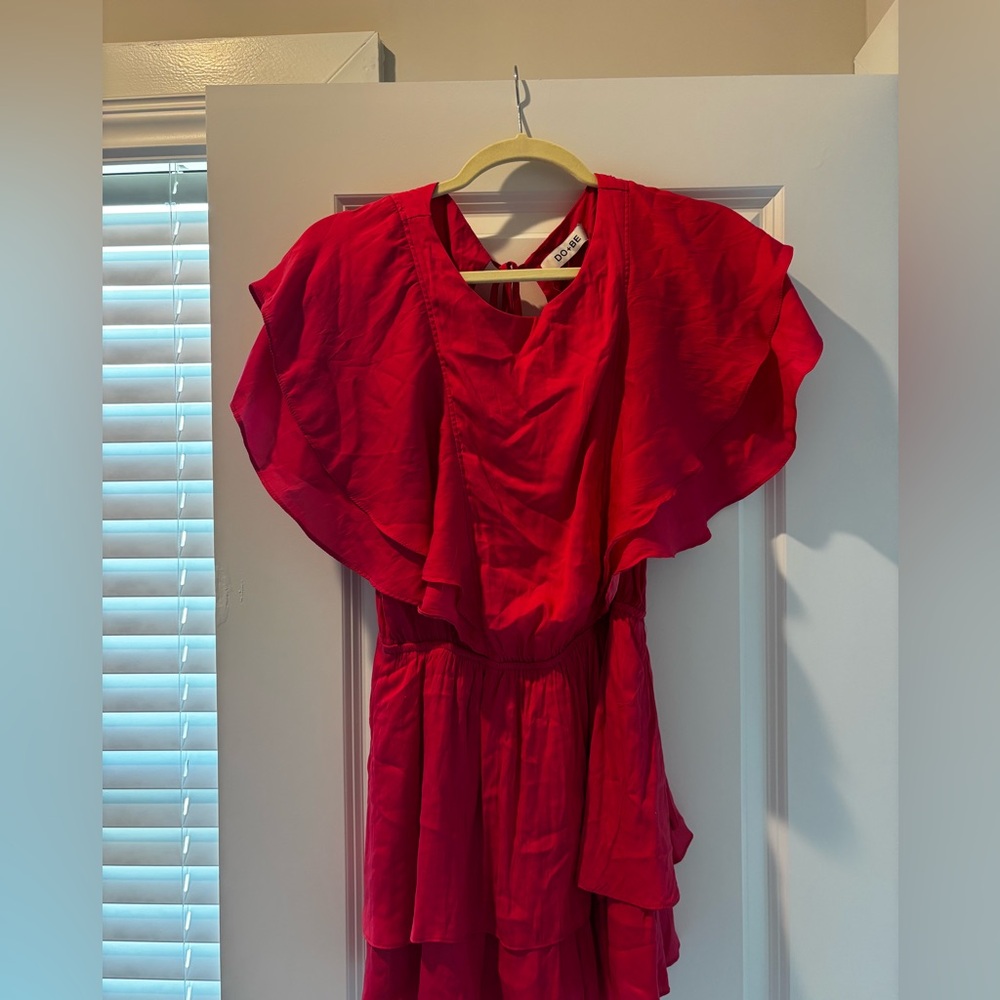 DO+BE hot Pink Ruffled Dress